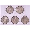 Image 2 : Lot of (5) 1889 $1 Morgan Silver Dollar Coins