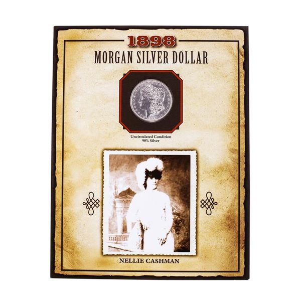 1898 $1 Morgan Silver Dollar Coin Nellie Cashman Legends of the Wild West