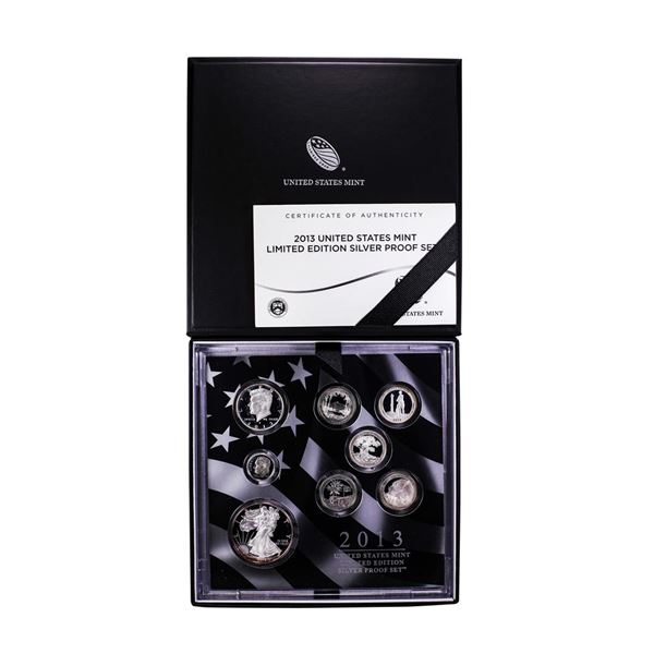 2013 United States Limited Edition Silver Proof Set with Box & COA