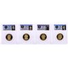 Image 2 : Lot of (4) 2007-S $1 Proof Presidential Dollar Coins PCGS PR69DCAM