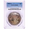 Image 1 : 1881-S $1 Morgan Silver Dollar Coin PCGS MS66 Amazing Toning