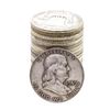 Image 1 : Roll of (20) Mixed Date Franklin Half Dollar Coins