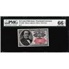 Image 1 : 1874 Fifth Issue 25 Cents Fractional Currency Note Fr.1309 PMG Gem Uncirculated 66EPQ