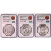 Image 1 : Lot of 1951-1953Mo Mexico 5 Pesos Silver Coins NGC MS64