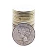 Image 1 : Roll of (20) Brilliant Uncirculated 1922 $1 Peace Silver Dollar Coins