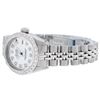 Image 7 : Rolex Ladies Stainless Steel Diamond Oyster Perpetual Datejust Wristwatch