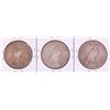 Image 2 : Lot of (3) 1935-S $1 Peace Silver Dollar Coins