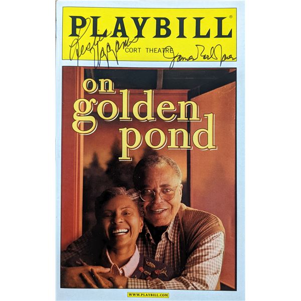 James Earl Jones On Golden Pond Signed Playbill