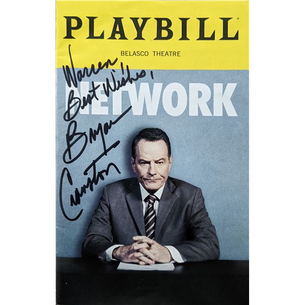 Bryan Cranston Signed Playbill