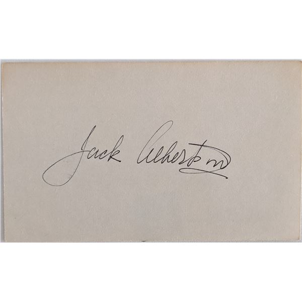 Jack Albertson Signature Cut