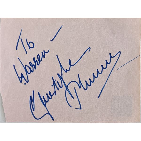 Christopher Plummer Signature Cut