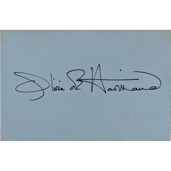 Olivia De Havilland Signature Cut