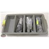 Image 1 : 4 SECTION CUTLERY BIN 30 KNIVES 30 FORKS 12 STEAK