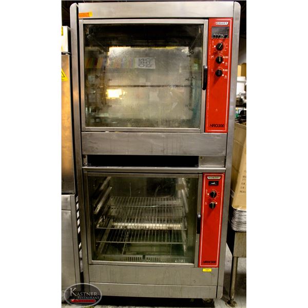 BAILIFF SEIZURE: HOBART ROTISSERIE DOUBLE OVEN