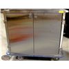 Image 1 : S/S 2 DOOR ENCLOSED CABINET ON HEAVY DUTY CASTORS