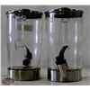 LOT OF 2 BEVERAGE DISPENSER  LITRE