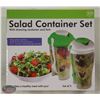 NEW SET OF 2 SALAD CONTAINER SET