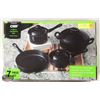 Image 1 : NEW 7 PCS COOKWARE SET CARBON STEEL
