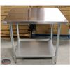 NEW 30"X36"X34" STAINLESS STEEL WORKTABLE W/