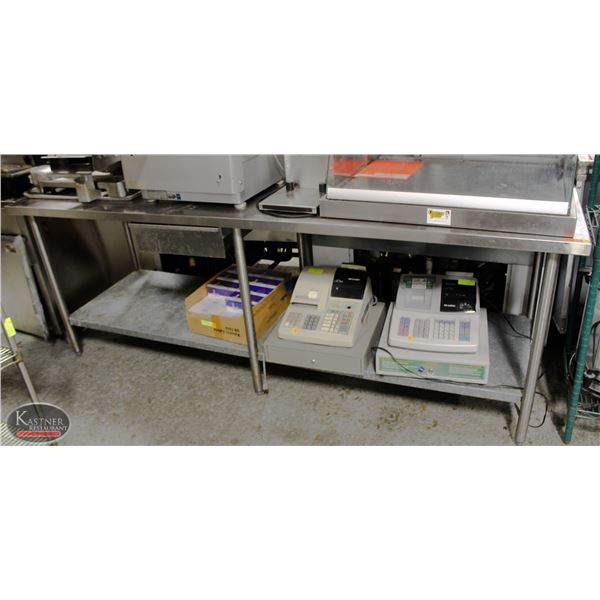 K12)BAILIFF SEIZURE: STAINLESS STEEL WORKTABLE