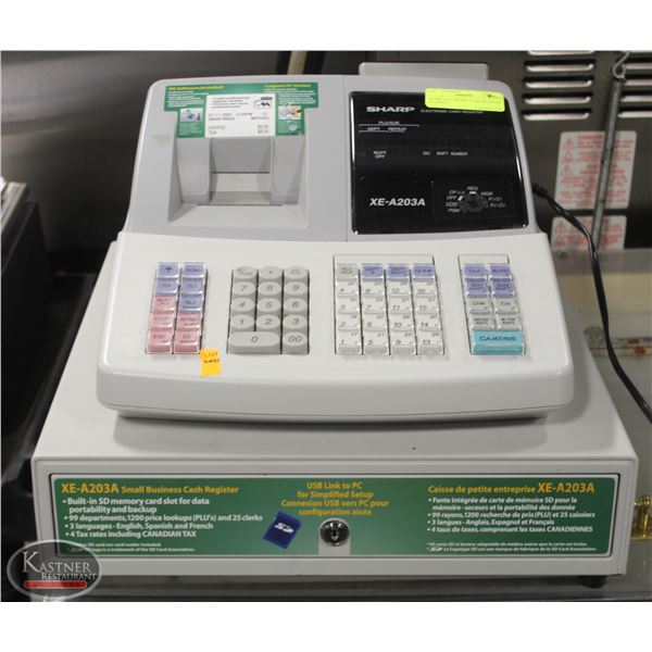 SHARP ELECTRONIC CASH REGISTER XE-A203A