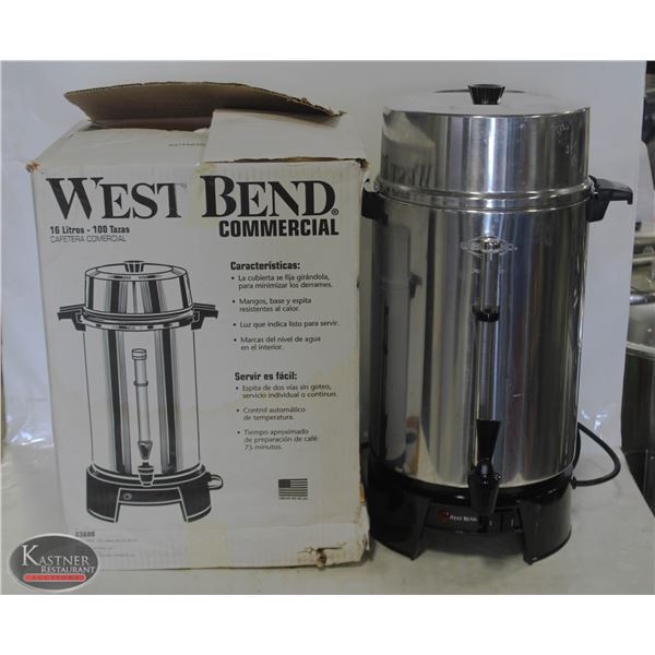 WEST BEND COMM. COFFEE MAKER 16 LITRE 100 CUPS