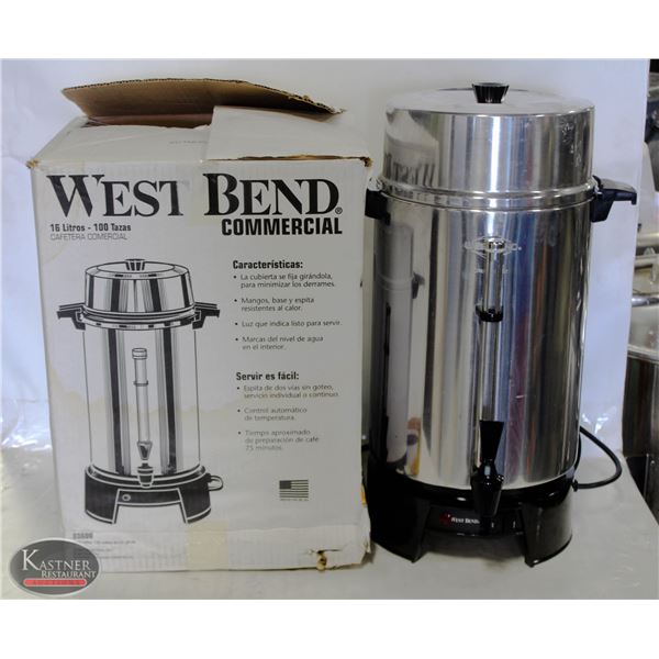 WEST BEND COMM. COFFEE MAKER 16 LITRE 100 CUPS