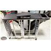 Image 1 : COMMERCIAL FOOD SERVICE CART W/ 1/2-SIZE BUN PANS