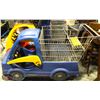 Image 1 : GROCERY SHOPPING CART WITH KIDS CAR