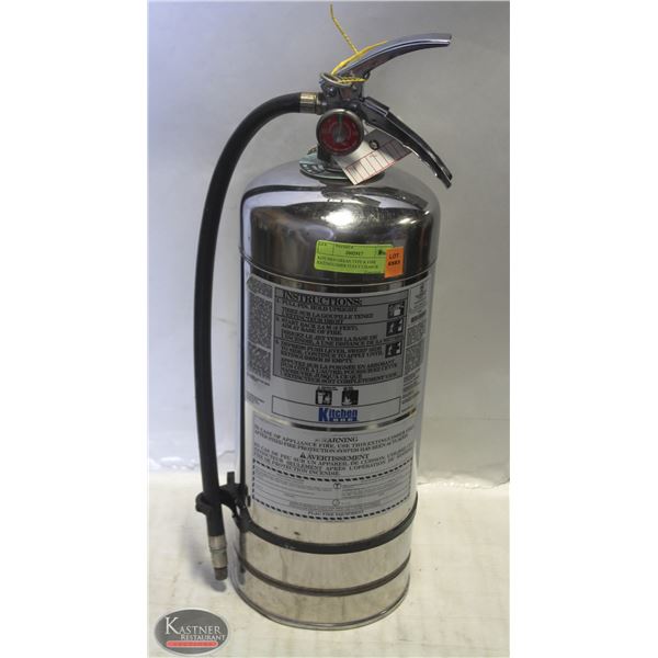 KITCHEN GREASE TYPE K FIRE EXTINGUSHER FULLY CHARGED