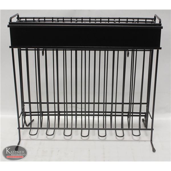 2 NEW 7-SLOT WIRE TABLETOP JAM RACKS K002950