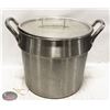 Image 1 : LARGE S/S STOCK POT W/ ALUMINIUM LID