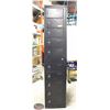 Image 1 : SLIM 10 TIER 10 DOOR LOCKER CABINET BLACK