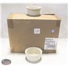 Image 1 : BOX OF WHITE SERVING BOWLS