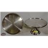 Image 1 : LOT OF STAINLESS STEEL CAKE STANDS