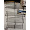 Image 1 : LOT OF TWO 4 TIER HANGING WIRE DISPLAY METAL RACK