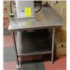 Image 2 : STAINLESS STEEL WORK TABLE WITH UNDER SHELF