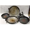 Image 2 : LOT OF 4 ASSORTED FRYING PANS.