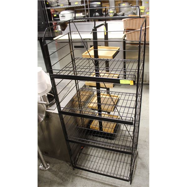 BLACK METAL DISPLAY RACK 54