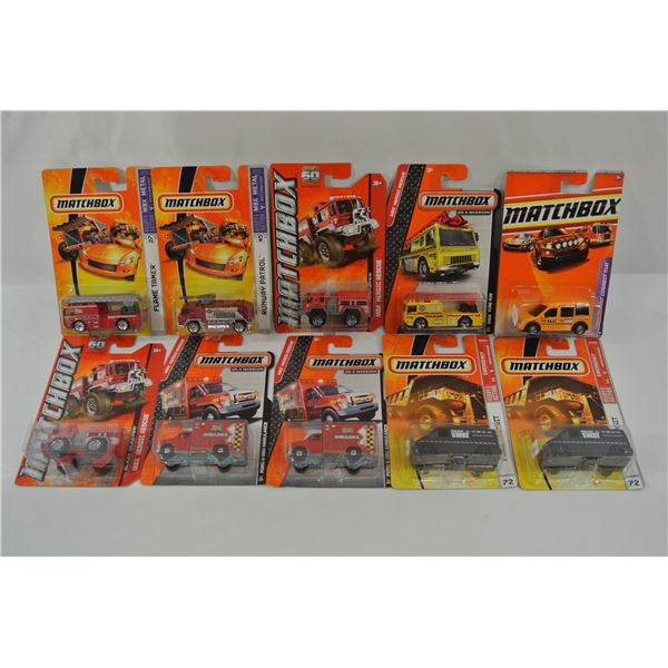 10 Matchbox diecast Cars
