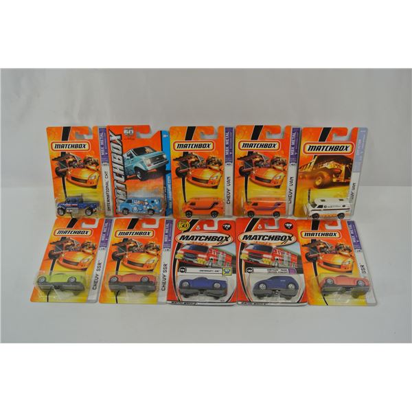 10 Matchbox diecast Cars