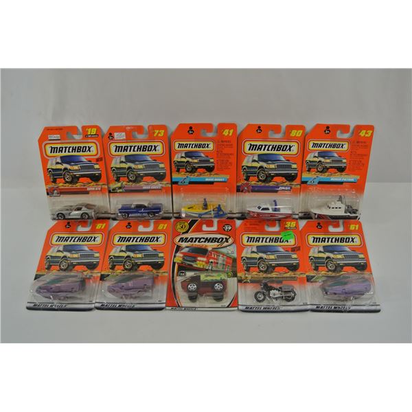 10 Matchbox diecast Cars