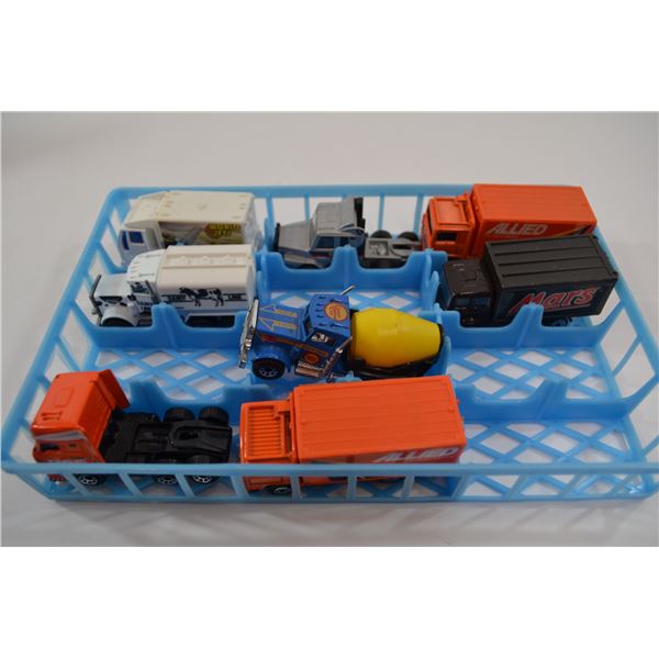 8 Diecast Trucks