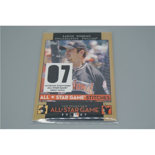 Aaron Rowan All Star Game Card