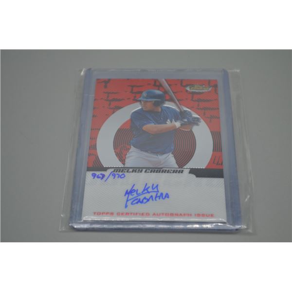 Melky Cabrera Signed Card