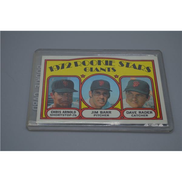 1972 Rookie Stars Giants Card
