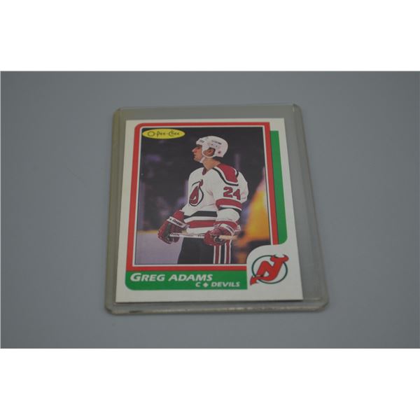 Greg Adams Rookie Card