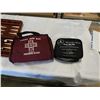 Image 8 : PORTABLE CAMP STOVE, MICROSCOPE, TRAVEL BACKGAMMON AND 2 FIRST AID KITS