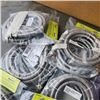 Image 2 : 8 NEW 2 HOSE FILL HOSE KITS FOR WASHER - 6 STAINLESS, 2 RUBBER