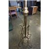 Image 8 : VINTAGE WICKER STROLLER AND BRASS COAT TREE